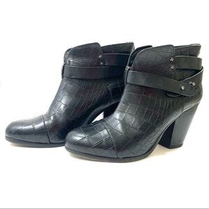 Rag & Bone Croc Embossed Harrow Boots